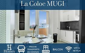 Homey La Coloc Mugi - Colocation Haut De Gamme - Chambres Privees - Balcon - Wifi Et Netflix - Proche Transports Commun