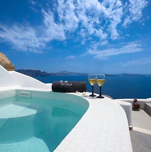 Elegant Santorini House Villa Castro Caldera View-Outdoor Hot Tub Oia photos Exterior