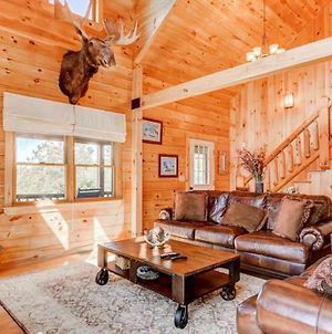 Oe Beautiful Modern Log Home On 17 Acres, Private, Views, Fire Pit, Ping Pong, Ac photos Exterior