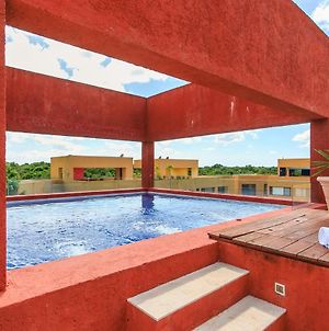 Colorful Ph With Private Rooftop & Pool In Playacar! photos Exterior
