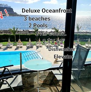 Oceanfront Deluxe 3 Beach Cura-Tauro-Amadores, 2 Airconditioners, 2 Tv-65" photos Exterior