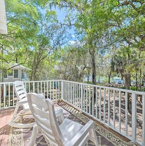 Elevated Home With Fire Pit And Dock On Suwannee River photos Exterior