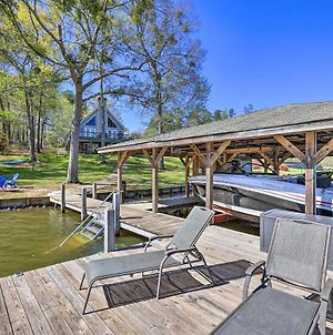 Lakefront Eatonton Home Boat Dock And Fire Pit photos Exterior