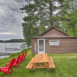 Lakefront Minocqua Cabin with Dock and Fire Pit! photos Exterior